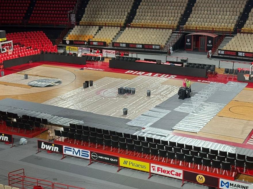 Πλημμύρισε το ΣΕΦ, ζημιές στο παρκέ και στο γυμναστήριο