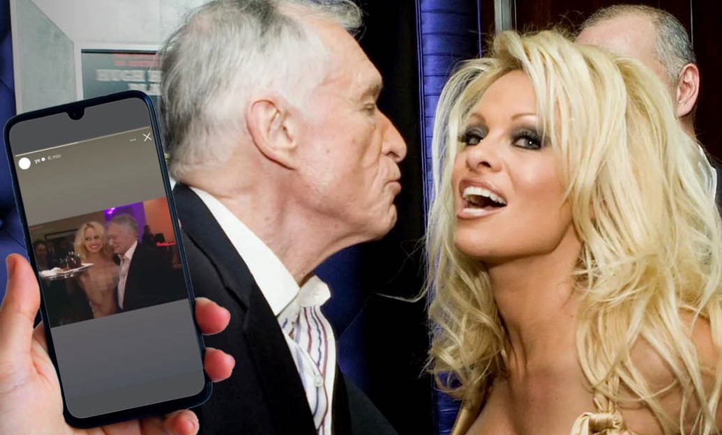 Νέα «καυτή» ανάρτηση από τον Κάνιε Γουέστ: Ανέβασε βίντεο με την Πάμελα Άντερσον γυμνή να πηγαίνει τούρτα στον Χιου Χέφνερ