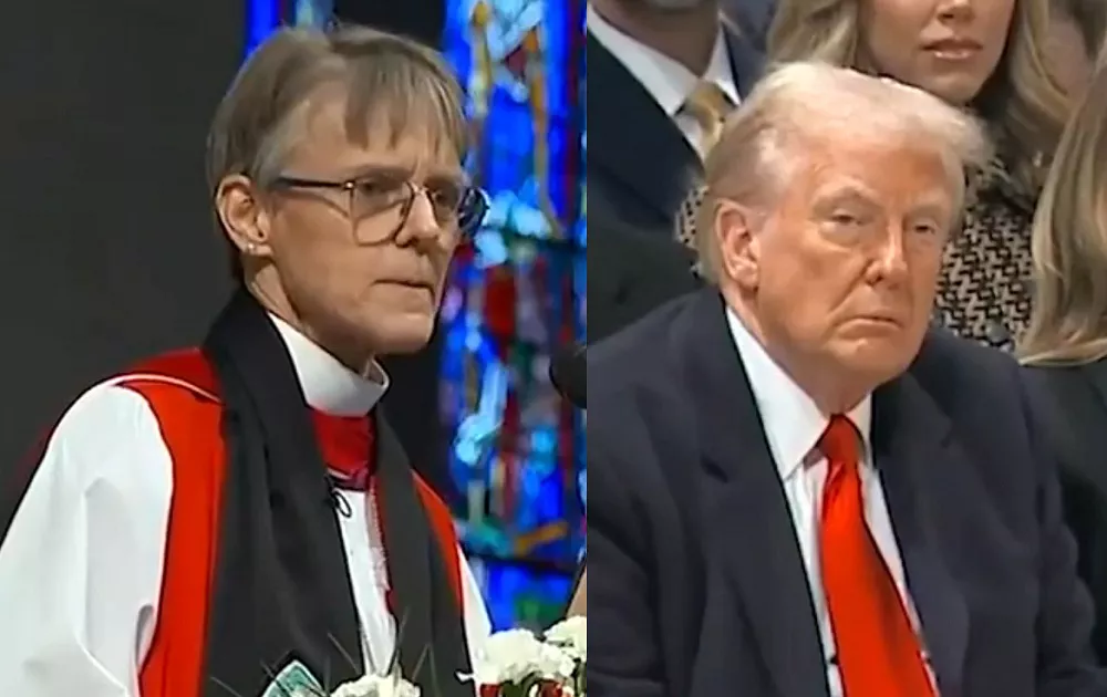 Πάγωσε ο Τραμπ: «Δείξε έλεος σε άτομα ΛΟΑΤΚΙ+ και μετανάστες» είπε η Επίσκοπος της Ουάσινγκτον – Τι απάντησε