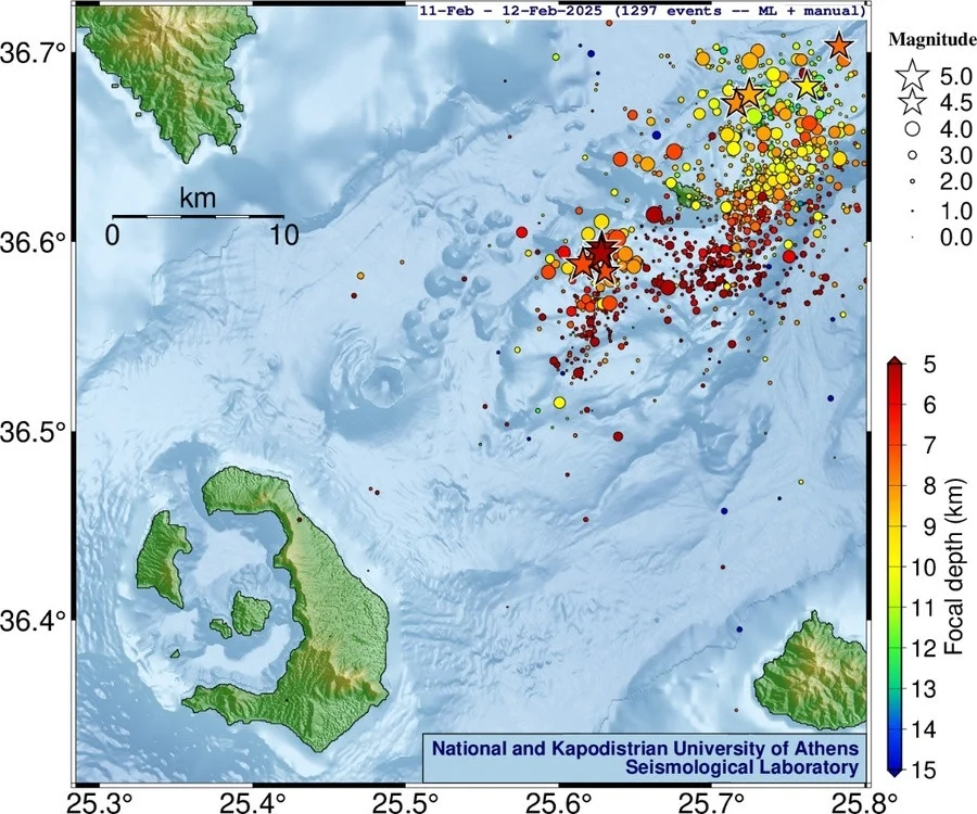 Σεισμός 5,1 Ρίχτερ μεταξύ Σαντορίνης και Αμοργού – Αισθητός στην Αττική