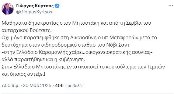 Κυριάκος Μητσοτάκης Γιώργος Κύρτσος