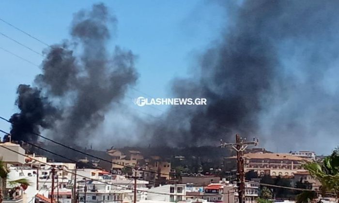 Ηράκλειο: Μεγάλη φωτιά σε ξενοδοχείο της Αγίας Πελαγίας