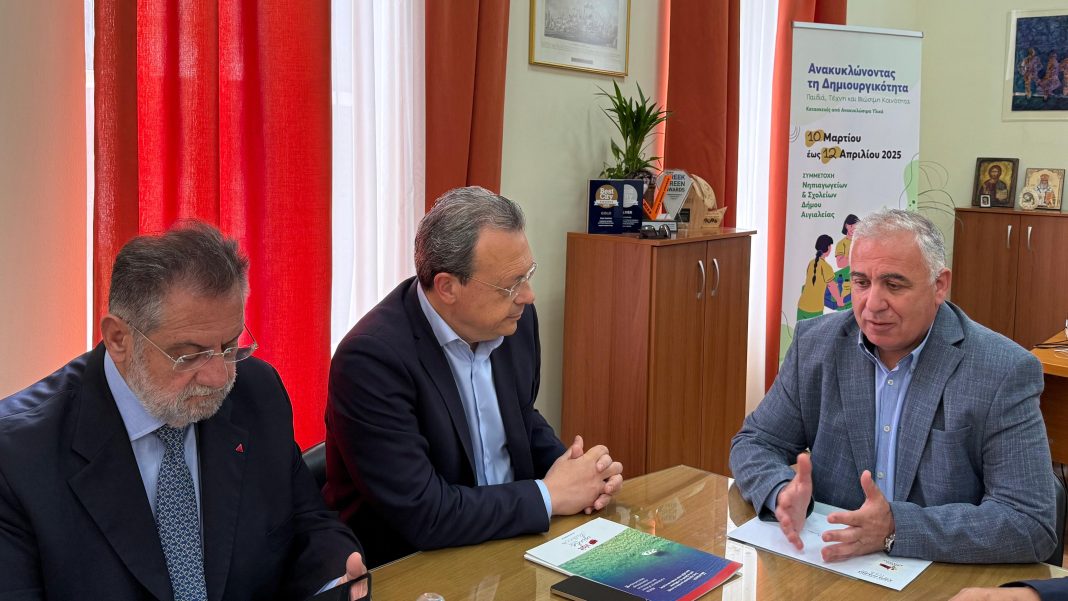 Στην Αχαΐα σήμερα ο Σωκράτης Φάμελλος – Συναντήθηκε με τον Δήμαρχο Αιγιαλείας