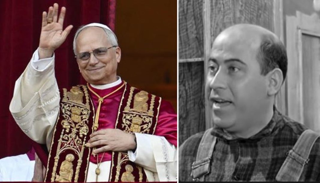 Πάπας Λέων ΙΔ’ και Θανάσης Βέγγος